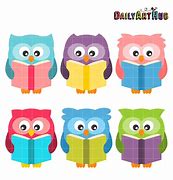 Image result for Owl Reading Book Clip Art