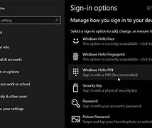 Image result for Windows Hello Pin Reset