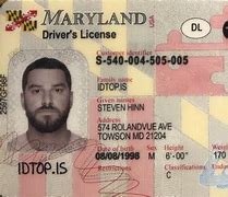Image result for How Much Is a Maryland ID