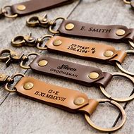 Image result for Brown Leather Key Chains