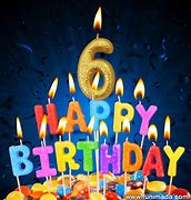 Image result for 6th Birthday Cake Candles