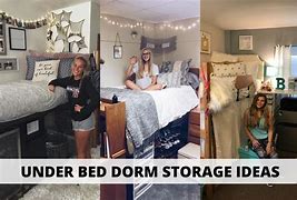 Image result for Dorm Room Under Bed Storage Ideas