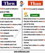 Image result for What's the Difference Between Then and Than