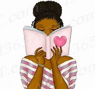 Image result for Black Girl Reading Book Clip Art