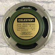 Image result for Celestion Greenback 12-Speaker Width and Depth