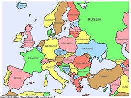 Image result for Europe Map with Countries Labeled