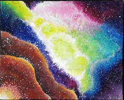 Image result for Galaxy Paintings with Acrylic