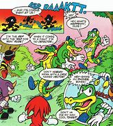 Image result for Vector The Crocodile Knuckles Chaotix