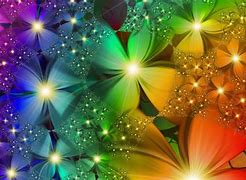 Image result for Beautiful 3D Flowers in Rainbow