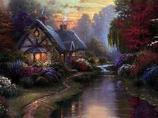 kinkade cottage painting cottages kinkade amanda s camelot kinkade cottage painting cottages kinkade amanda s camelot