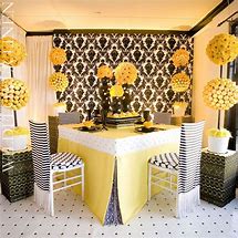 Image result for Black and White Wedding Table Settings