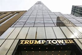 Image result for Trump Tower at Night Front View with Sign Litup