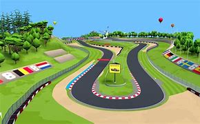 Image result for Cartoon Race Track Side View