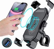 Image result for Bike Mobile Holder with Wireless Charger
