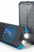 Image result for Solar Power Bank Wireless Cable Charger