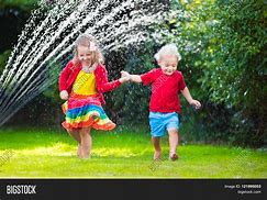 Image result for Free Stock Images of Children Playing in a Garden