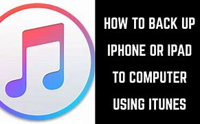 Image result for Backup iPhone cOn iTunes