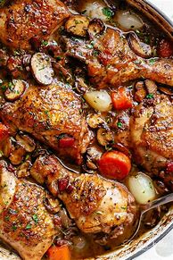 Image result for Traditional French Coq AU Vin Recipe