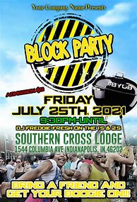 Image result for Block Party Flyer Template