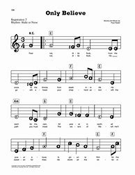 Image result for Recorder Sheet Music Believe