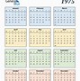 Image result for 1975 Calendar with Historical Events