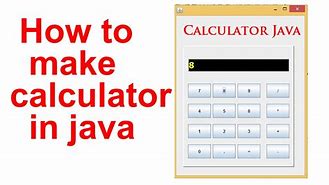 Image result for Calc in Java