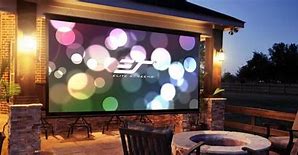 Image result for Projector with Speakers for Outdoor Theater