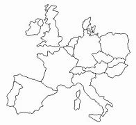 Image result for western europe blank map