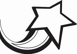 Image result for White Shooting Star Clip Art Fine Lines