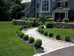 Image result for Front Sidewalk Landscaping