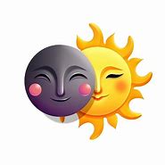 Image result for Sun and Moon Emoji