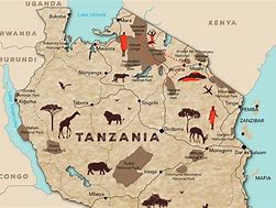 Image result for Tanzania Safari Map