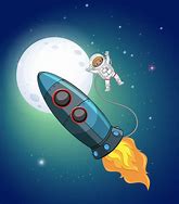 Image result for A Rocket in Space