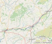 Image result for Afon Tywi On Map