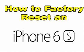 Image result for Reset iPhone 6s without iTunes