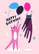 Image result for Happy Birthday Cat Balloons