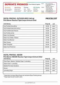 Image result for Price List Harga