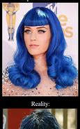 Image result for Girl with Blue Hair Meme