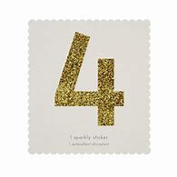 Image result for Gold Glitter Number Stickers