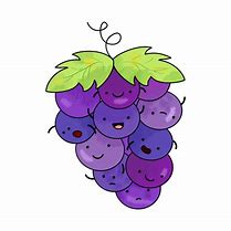 Image result for Cute Cartoon Grapes