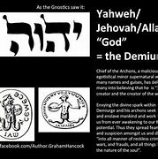 Image result for Yahweh Demiurge