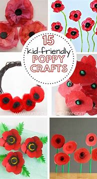Image result for Remembrance Day Poppy Craft