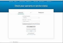 Image result for HP Support Warranty Check