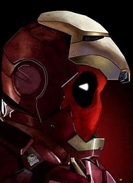 Image result for deadpool iron man costume fans art