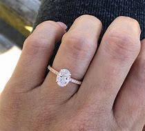 Image result for Rose Gold Oval Diamond Engagement Rings