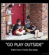 Image result for Boy Playing Outside Meme