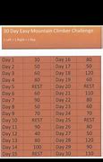 Image result for 30-Day Mountain Climber Challenge