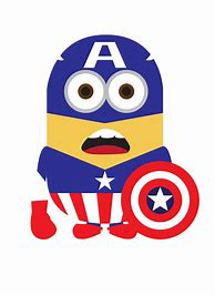 Image result for Captain America Minion PNG
