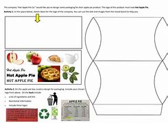 Image result for Apple Pie Packaging Template