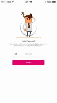 Image result for Forgot Password Mobile UI Design